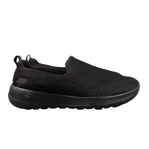 Skechers Shoes Womens 8 Sneakers Slip On Goga Max Trainers Comfort Casual Black